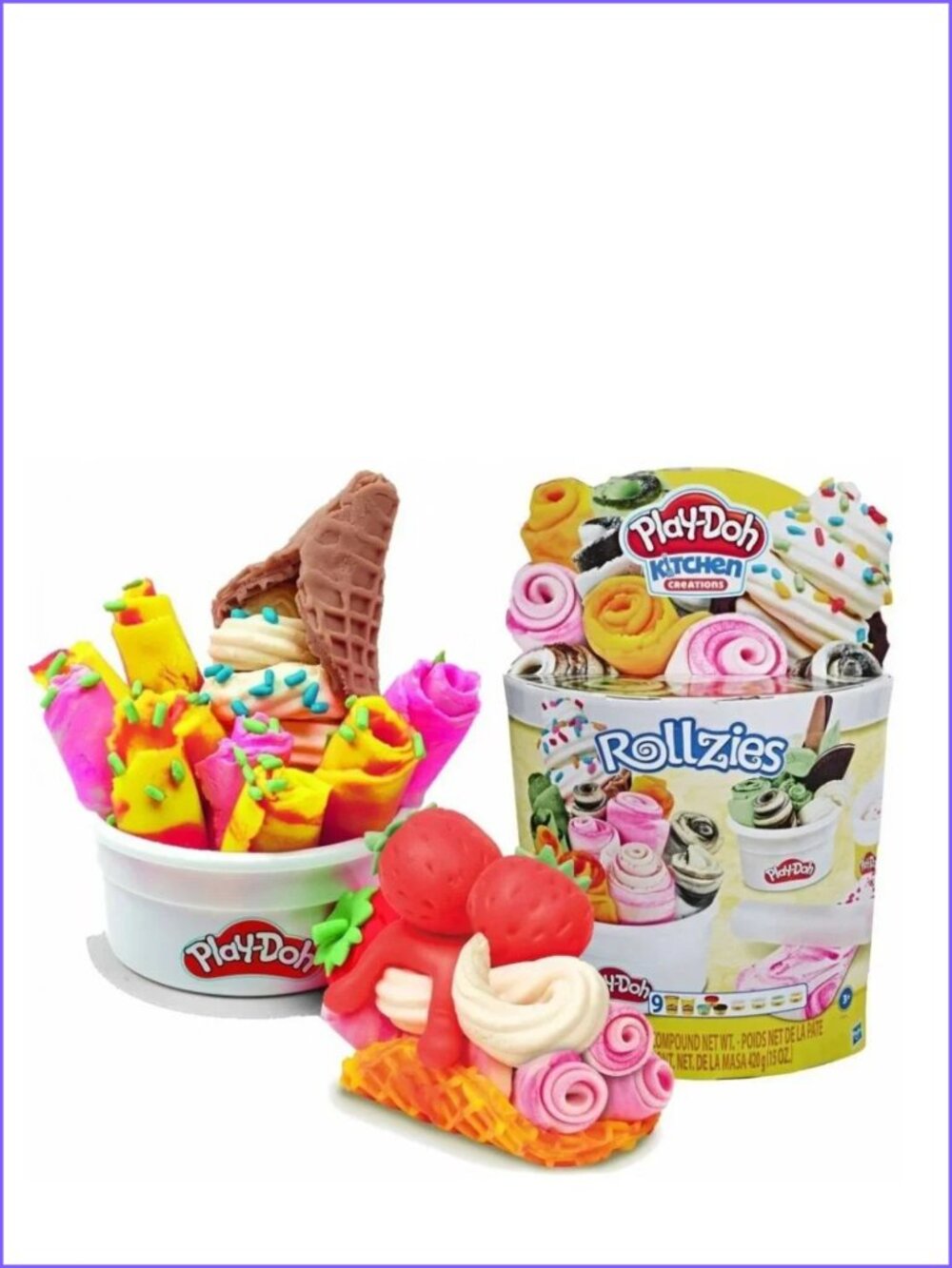 Play-Doh Kitchen Creations Rollzies–Rolled Ice Cream Play Set New in Box